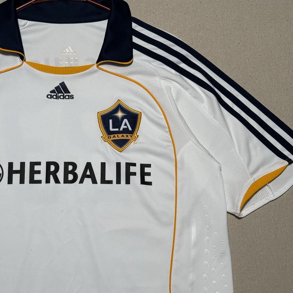 Adidas LA Galaxy 2007/2008 David Beckham #23 Home Jersey Men's Size XL EUC - Picture 4 of 11